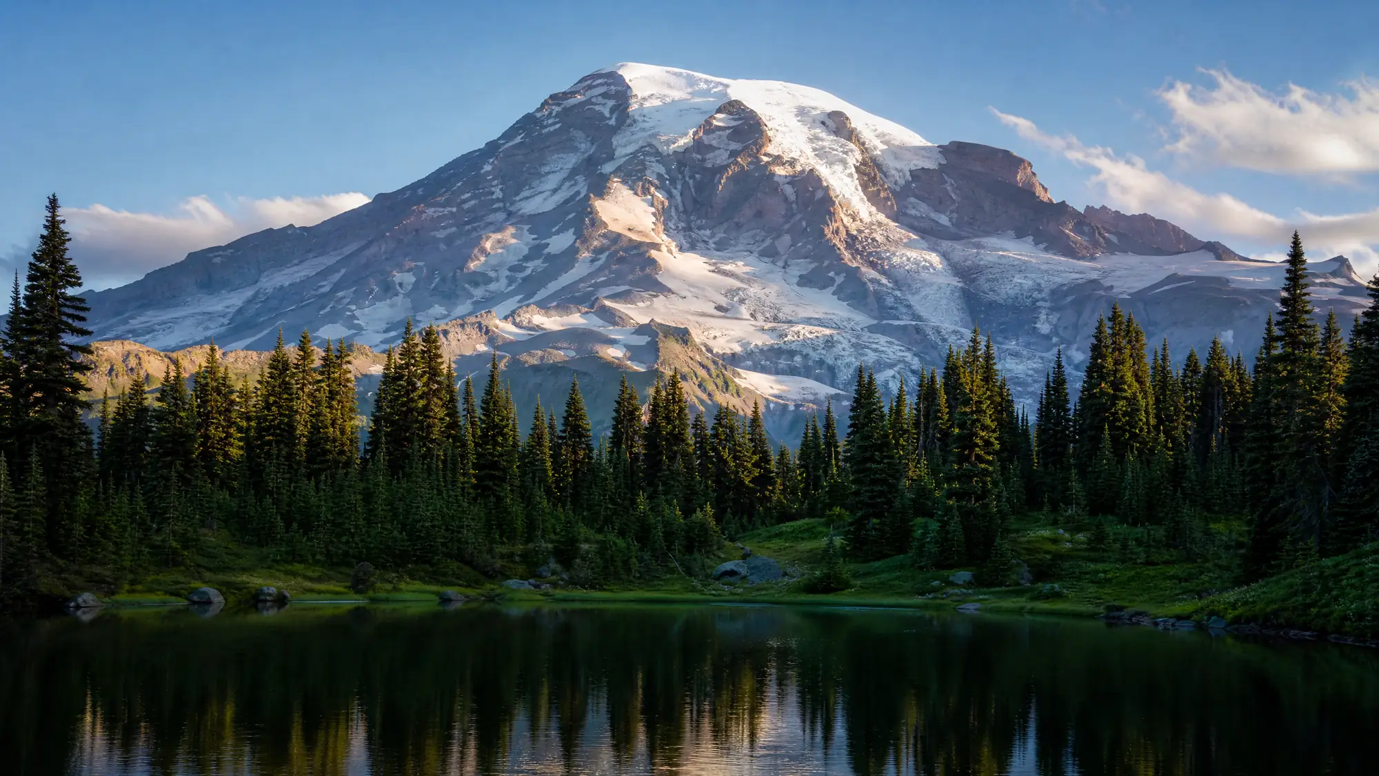 Explora bosques primarios, cascadas y senderos alpinos. Las excursiones guiadas de un día se encargan del trayecto de 90 millas desde Seattle, eliminando el estrés del estacionamiento en verano y de conducir en invierno.